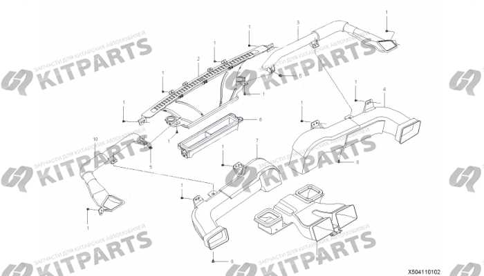 Воздуховоды Lifan X50