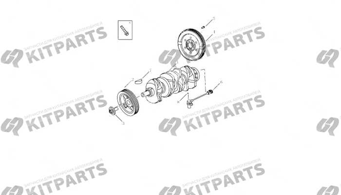 Коленчатый вал, маховик [JLD-4G20-A45\A017] Geely Atlas