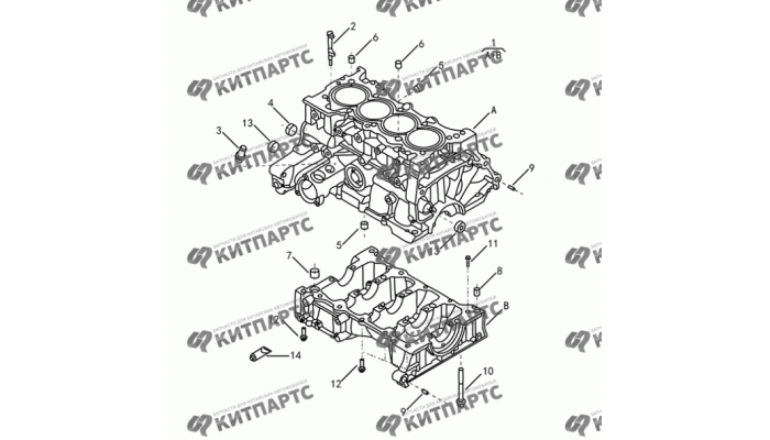 Блок цилиндров Dong Feng H30 Cross