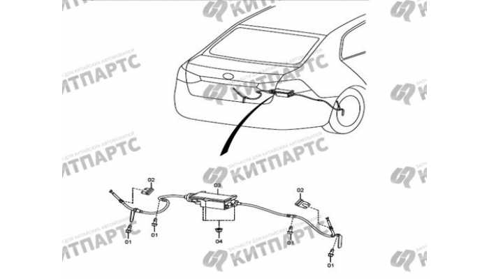 Тормоз стояночный FAW Besturn X80