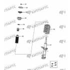 Front sliding column assembly