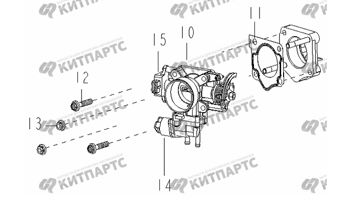 Дроссель (Euro III & Euro Ⅳ) Geely Otaka (CK)